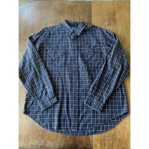 Polo ByRalph Lauren Button Down Shirt Men's XXL Long Sleeve Plaid Logo Red Black